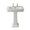 Lavabo rétro sur colonne - Design ancien anglais - 54 cm - 2 trous - Hudson Reed Victrion