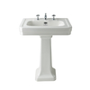 Lavabo rétro sur colonne - Design ancien anglais - 54 cm - 3 trous - Hudson Reed Victrion