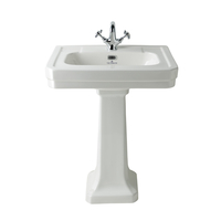 Lavabo rétro sur colonne - Design ancien anglais - 64 cm - 1 trou - Hudson Reed Victrion