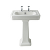 Lavabo rétro sur colonne - Design ancien anglais - 64 cm - 2 trous - Hudson Reed Victrion