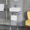 Lavabo sur pieds moderne – Porte-serviettes Chromé – 40 cm - Hallwell - Hudson Reed