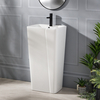 Lave-mains total - 45 x 36 cm - WC - Design Moderne Blanc - Petit lavabo - Hudson Reed