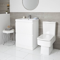 Meuble sous lavabo 60 cm et pack WC – Blanc - Daxon