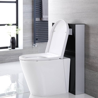 Meuble WC à poser noir 50 cm (sans cuvette) – Saru