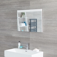 Miroir – Blanc mat – 70 cm x 50 cm - Newington