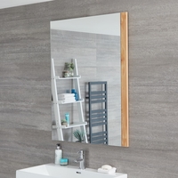 Miroir – Effet chêne doré – 75 cm x 100 cm - Newington