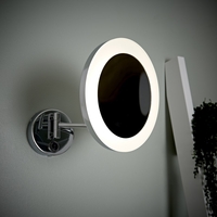 Miroir Grossissant Salle de Bains lumineux 3W Monoun Ø 20cm