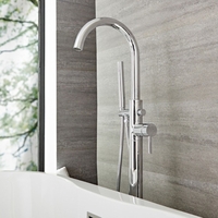 Mitigeur bain douche îlot avec douchette – Chromé - Quest