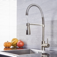 Mitigeur cuisine avec douchette extractible – Nickel brossé - Como