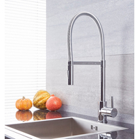 Mitigeur cuisine moderne avec bec flexible et orientable – Chromé - Como