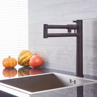 Mitigeur cuisine rabattable moderne – Noir - Como