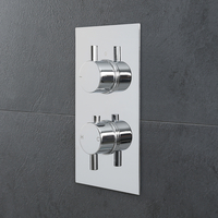 Mitigeur de douche thermostatique avec inverseur – Rond - Chromé – 2 fonctions - Como