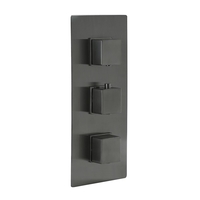 Mitigeur de Douche Thermostatique Carré – Gris Métallisé – Double Fonctions - Orno