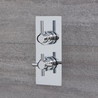 Mitigeur de douche thermostatique rond moderne – 2 fonctions – Chromé - Tec