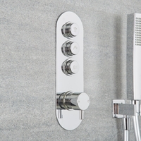 Mitigeur Douche Thermostatique Encastré Design Rond 3 Fonctions Idro