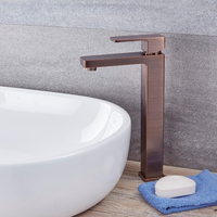 Mitigeur lavabo haut moderne – Bronze huilé - Kubix