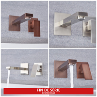 Mitigeur lavabo mural – Choix de finitions – Kubix