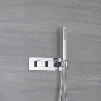 Mitigeur Thermostatique & Douchette rectangulaire Kubix