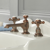 Mélangeur Lavabo 3 Trous – Commandes Croisillons - Bronze Huilé – Elizabeth