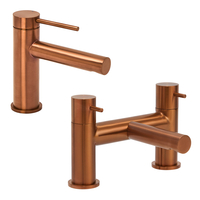 Pack mitigeurs baignoire et lavabo – Cuivre satiné – Otto