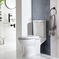 Pack WC À Poser - Moderne Design Compact Rond - Chasse Noir - Hudsn Reed