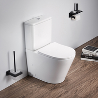 Pack WC rond à poser - Abattant à fermeture douce - Design moderne - Blanc - Elements - Hudson Reed