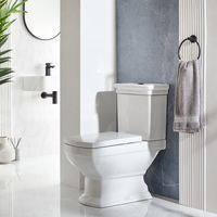 Pack WC Rétro - À Poser - Bouton Chasse Noir - Hudson Reed Chester Elizabeth