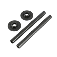 Paire de Raccords Tuyaux Radiateur – Design Moderne Étain Noir - Hudson Reed