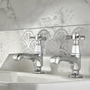 Paire de robinets lavabo – Chromé – Earlham - Hudson Reed