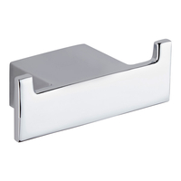 Patère de Peignoir Zinc Chromé Design Moderne Accessoire Salle de Bain