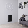 Petit Radiateur Électrique Noir - Design Mural Moderne - 63 x 41 cm - Hudson Reed