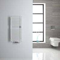 Petit Radiateur Sèche Serviette 83 x 40cm - Eau Chaude Acier Blanc