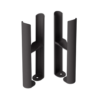 Pieds de montage au sol pour les radiateurs à double rangs Windsor – Gris - Design rétro - Hudson Reed