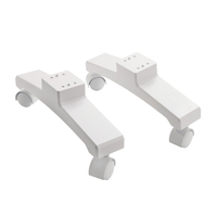 Pieds de radiateur - Pour radiateurs Elio et Lex - Blanc - Design moderne - montage îlot - ECOSO - Hudson Reed