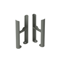 Pieds de radiateur rétro à 3 colonnes – Mouse Grey – Windsor