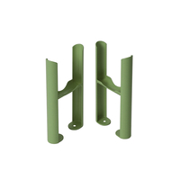 Pieds de radiateur rétro à 3 colonnes – Reseda Green – Windsor