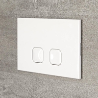 Plaque de Déclenchement WC Blanche 15x23cm Cluo