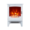 Poêle électrique rétro - Blanc - Glow - ECOSO par Hudson Reed