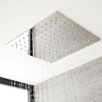 Pommeau de douche carré encastrable – 40 cm – Chromé – Kubix