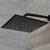 Pommeau de douche carré noir 30x30cm - Nox