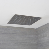 Pommeau de douche encastré - 60 x 60 cm - Chromé - Kubix