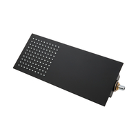 Pommeau de douche fixe – Noir – Jet Pluie - Moderne - Preto