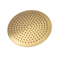 Pommeau de douche rond - 30 cm - Or satiné - Otto