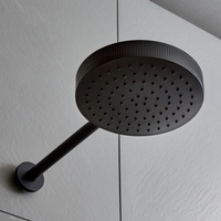 Pommeau de douche rond avec bras mural - 25 cm – Choix de finitions - Lune