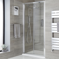 Porte de douche pliante avec receveur à effet texturé – Tailles multiples - Portland