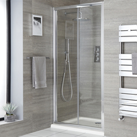 Porte de douche pliante avec receveur – Tailles multiples - Portland