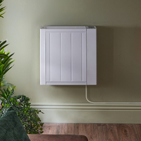 Radiateur à inertie sèche céramique - À brancher - 1000W – Blanc - 48, 6 cm x 50 cm – Lex - ECOSO par Hudson Reed