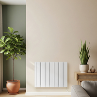 Radiateur à inertie sèche céramique – Blanc – 1800W - Chauffage électrique chambre & salon - Connecté Wifi - Leo – ECOSO par Hudson Reed