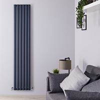 Radiateur Aluminium Design Anthracite 180 x 35cm 1502 watts Vitality Air