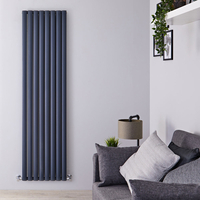 Radiateur Aluminium Design Anthracite 180 x 47cm - 1582 Watts - Vitality Air